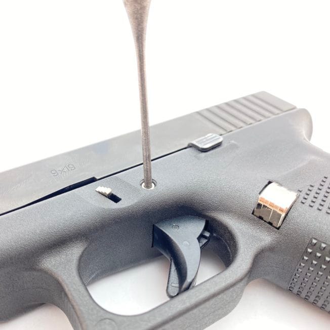 Cross Armory Blue Dimple Pins For Glock 43, 43X, 48 – Frame Trigger Housing Pins – Stainless Steel